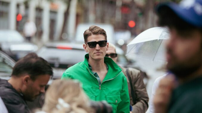 a person wearing sunglasses