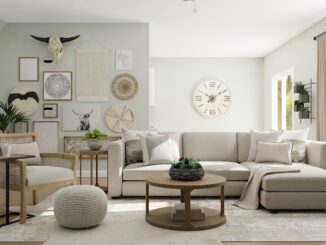 brown wooden round table with chairs